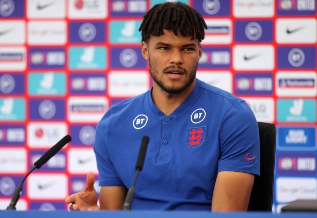 Tyrone Mings at press conference for England