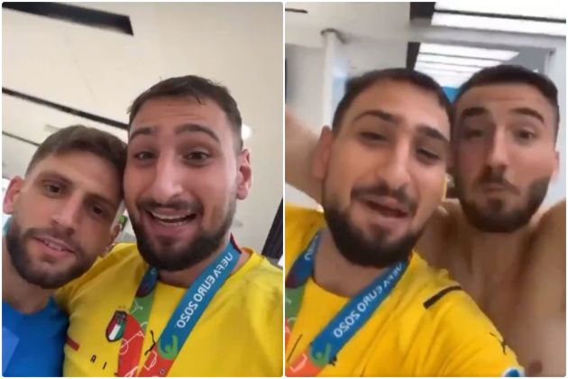 Video - Donnarumma sings to it's coming home after Italy win Euros against England