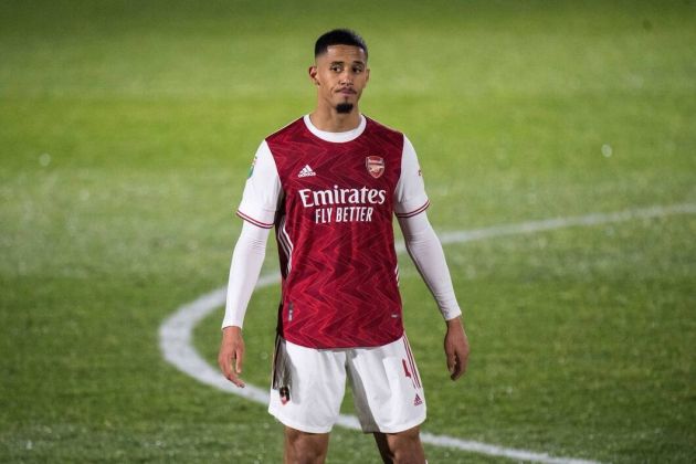 William Saliba in action for Arsenal Under-23s