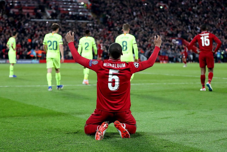 wijnaldum liverpool 4-0 barcelona