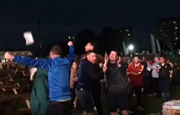 scotland fans celebrate italy win