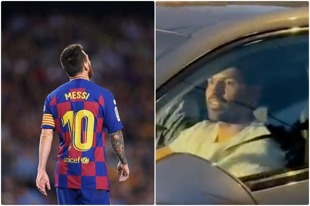 Aguero, Busquets, Pique, Alba and Twitch streamer arrive at house of Messi for farewell dinner