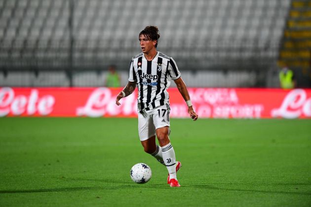 Luca Pellegrini in action for Juventus