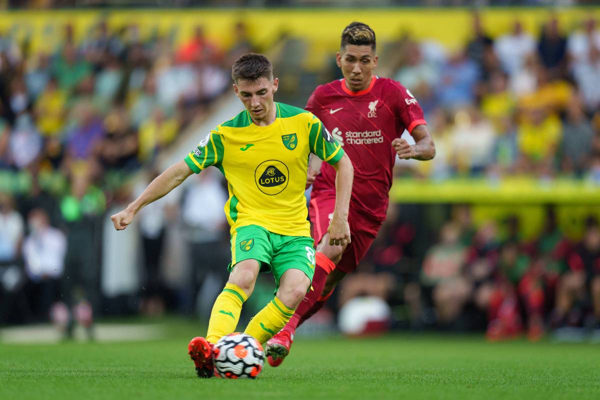 Chelsea loanee Billy Gilmour in action for Norwich City