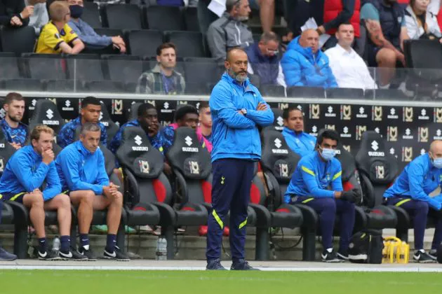 Nuno Espirito Santo watches Spurs from the sidelines
