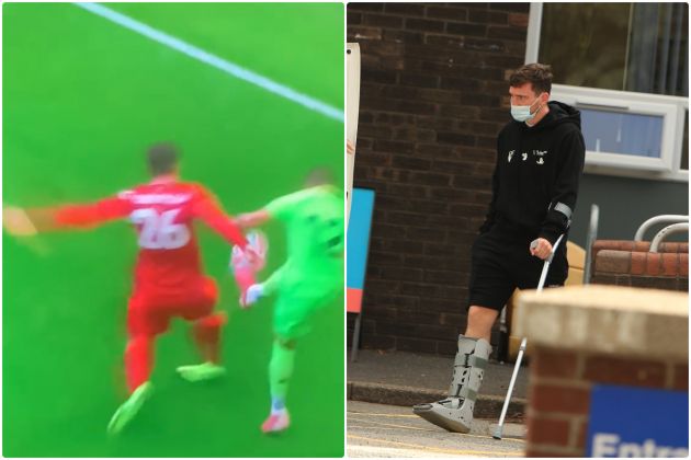 (Photo) Robertson seen leaving hospital after ankle injury