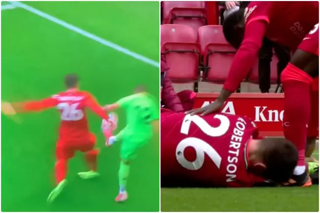 Video - Andy Robertson suffers ankle injury in Liverpool vs Bilbao friendly