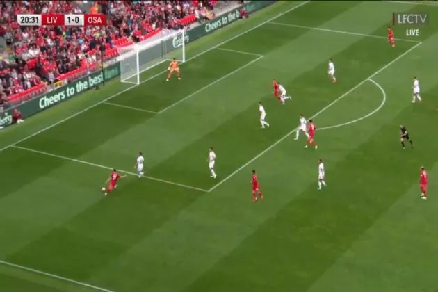 Video - Firmino scores for Liverpool after Tsimikas assist vs Osasuna