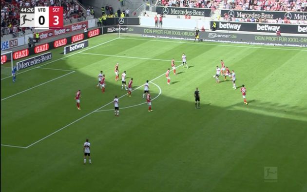 Video - Mavropanos scores for Stuttgart vs Freiburg