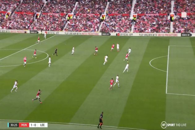 Video - Pogba assists Bruno Fernandes for Man United vs Leeds