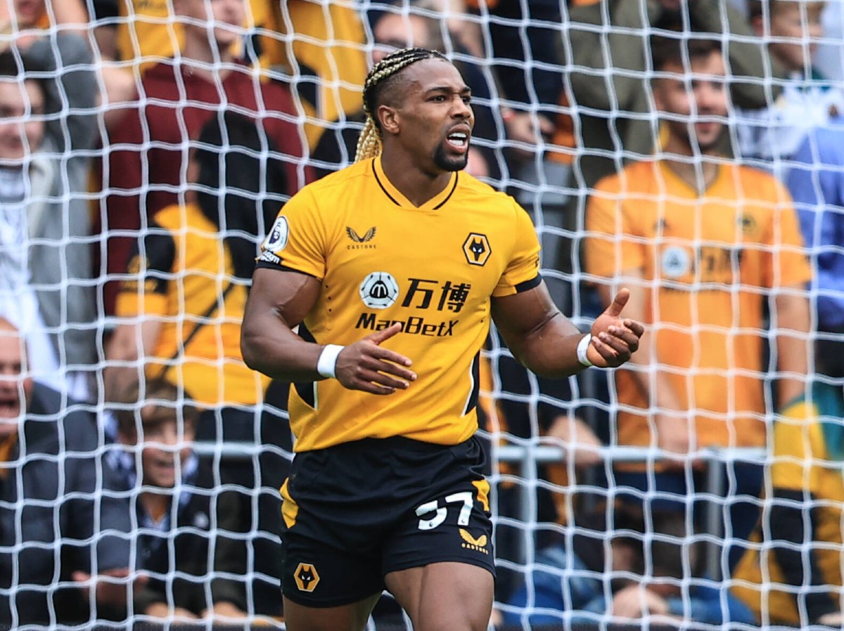 Adama Traore in action for Wolves