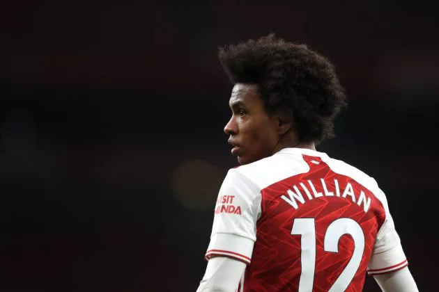Willian stares out for Arsenal