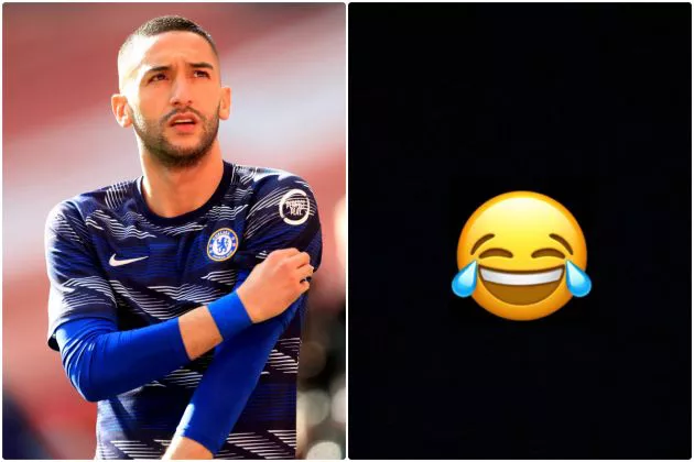 Ziyech Instagram laughing emoji after being dropped from Morocco squad