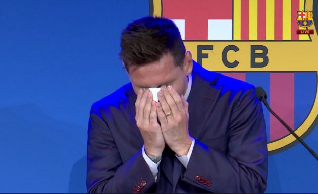 messi crying picture