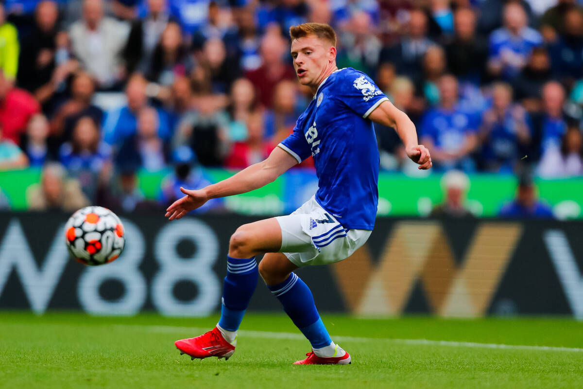 Liverpool target Harvey Barnes in action