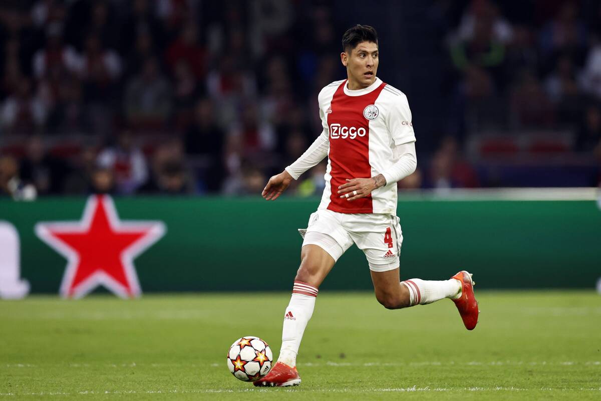 Man United target Edson Alvarez in action for Ajax