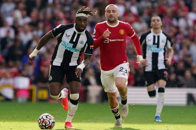 Luke Shaw Man Utd vs Newcastle