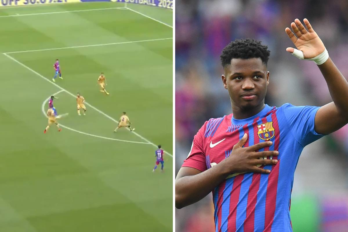  (Video) Ansu Fati marks Barcelona injury return with a brilliant strike from the edge of the 