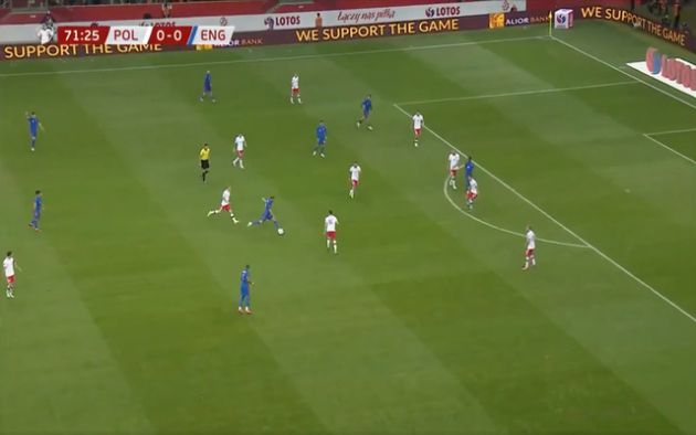 Video - Kane scores long-range goal for England vs Poland