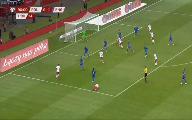Video - Poland score late equaliser against England