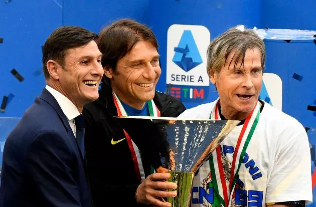Zanetti Conte Inter Milan