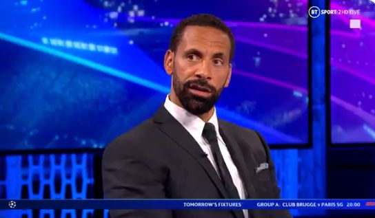 ferdinand on lukaku bt sport