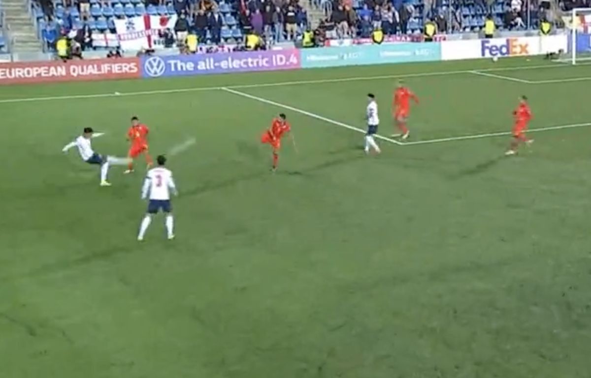  (Video) Sancho delivers stunning ball as Roma striker adds third for England vs. Andorra