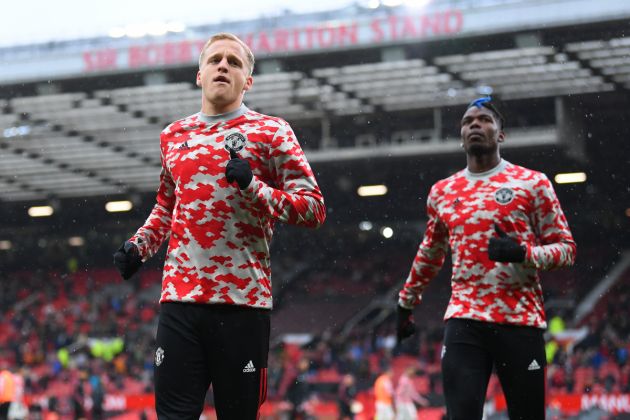 Van de Beek and Pogba for Man United as subs