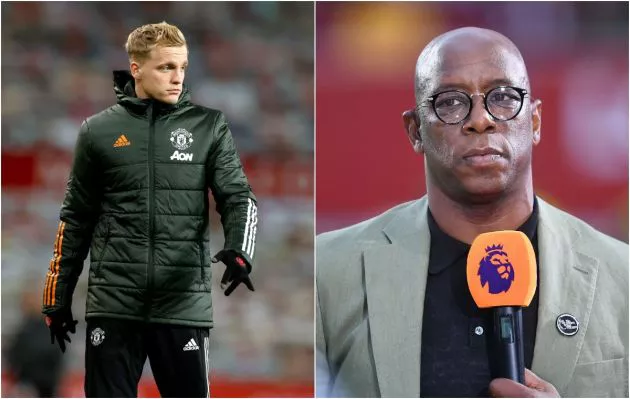 donny van de beek ian wright
