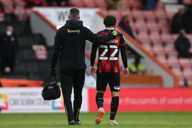 Ben Pearson injured for Bournemouth