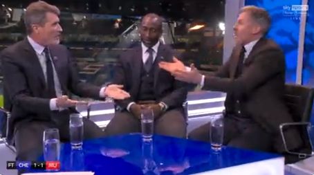  (Video) Roy Keane and Jamie Carragher have a fiery debate in the Sky Sports studio over 