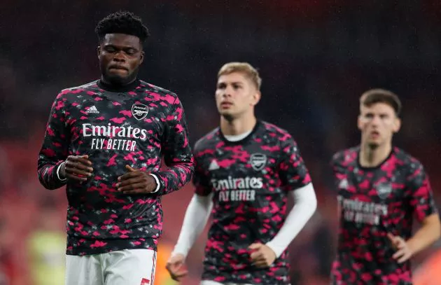 Partey Smith Rowe Tierney Arsenal