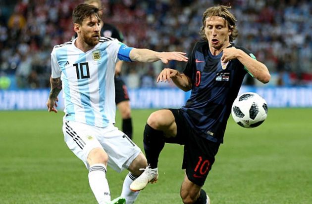 Lionel Messi Luka Modric Argentina Croatia