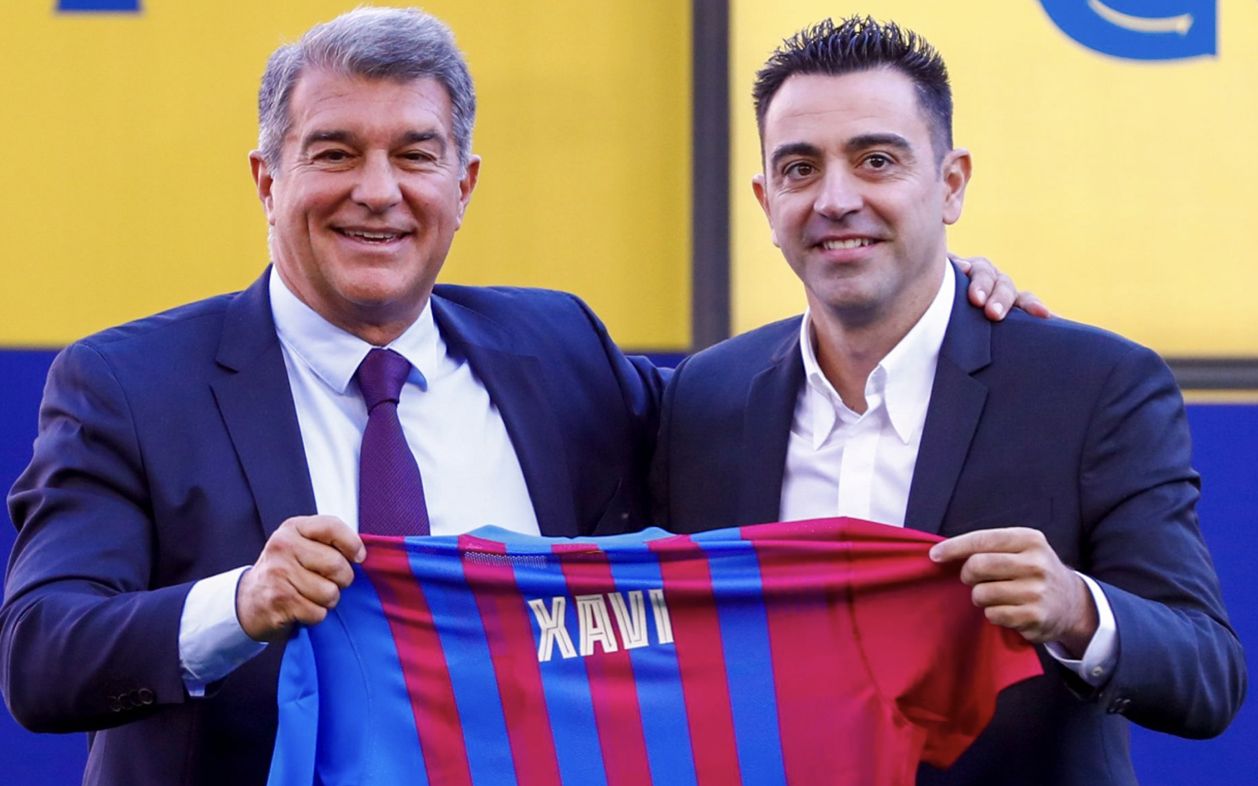  Xavi refuses to rule out a La Liga title challenge for Barcelona despite the odds being stacked 