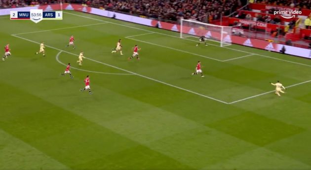 Video - Odegaard goal for Arsenal vs Man United