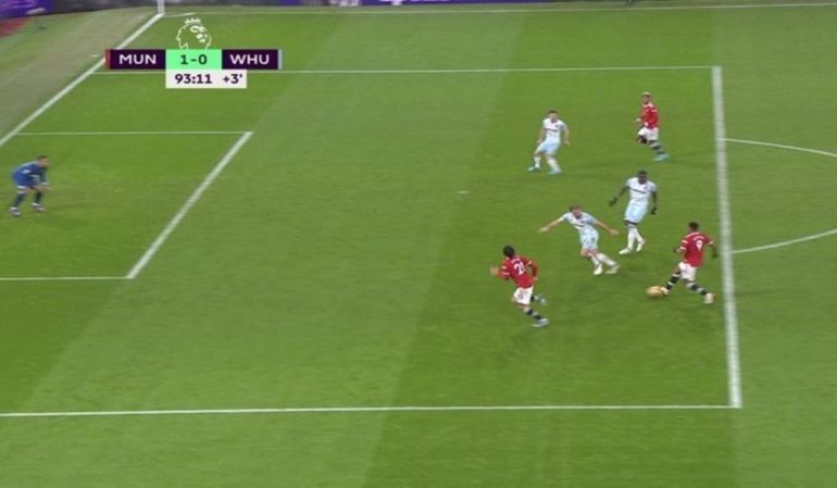 (Photo) - The potential offside for United winner vs West Ham