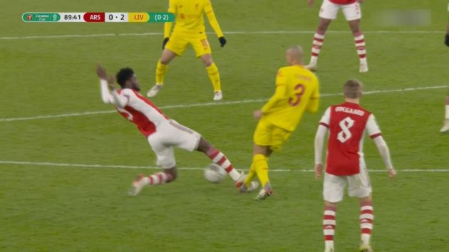 Video - Partey sent off for Arsenal vs Liverpool