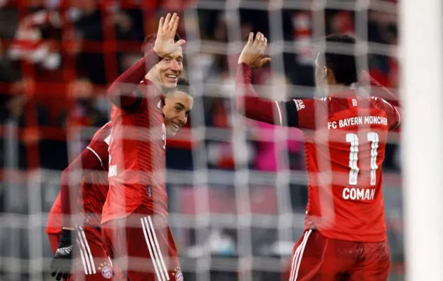 FC Bayern Munich Robert Lewandowski Kingsley Coman
