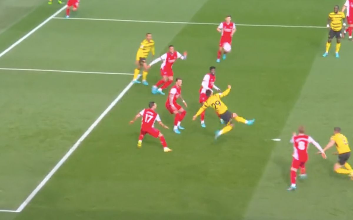 Video) Cucho Hernandez stuns Arsenal with bicycle kick and 'Goal of the Season' contender