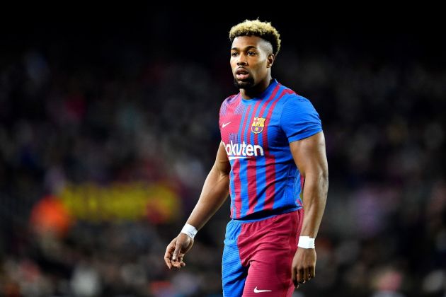 adama traore in action for barcelona