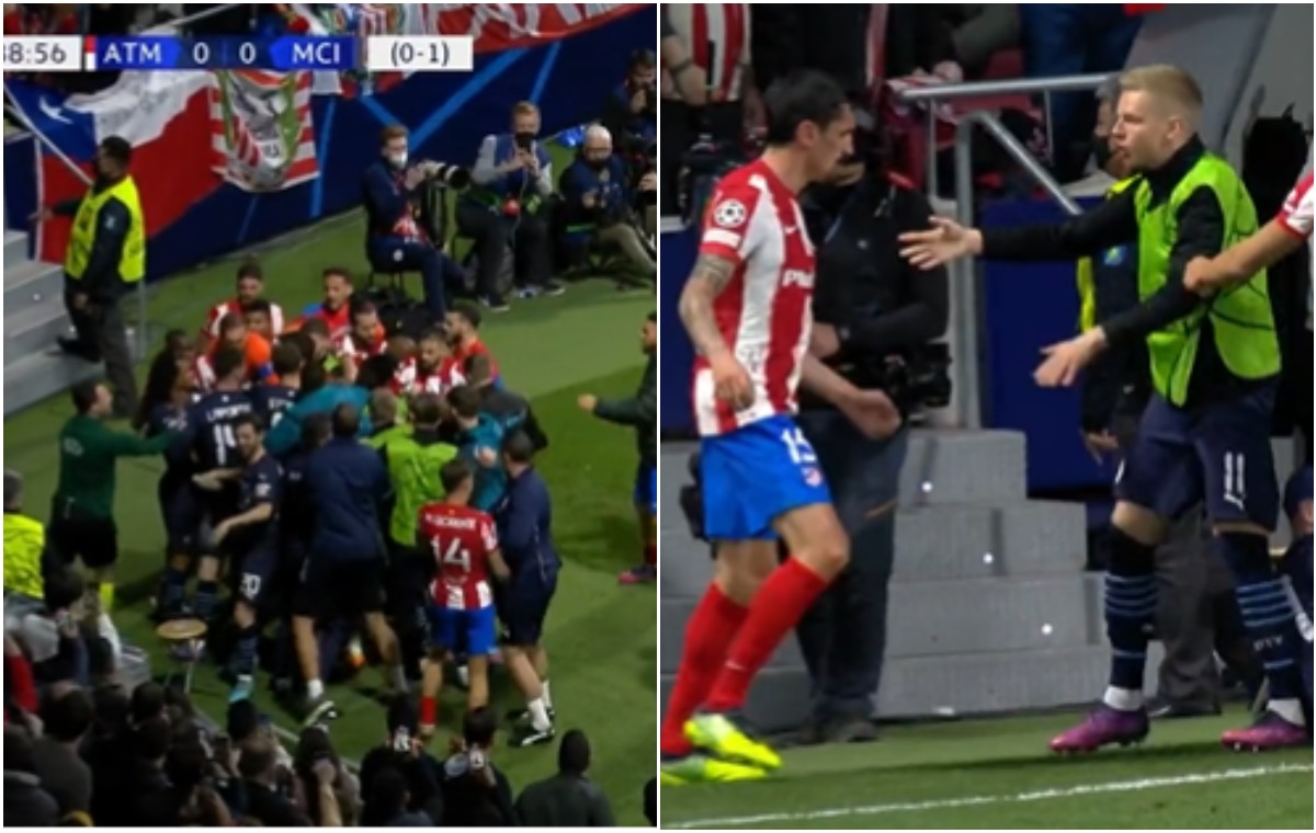  Video: Felipe sent off as Atletico Madrid vs Man City descends into huge brawl