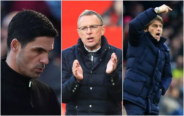 mikel arteta ralf rangnick antonio conte