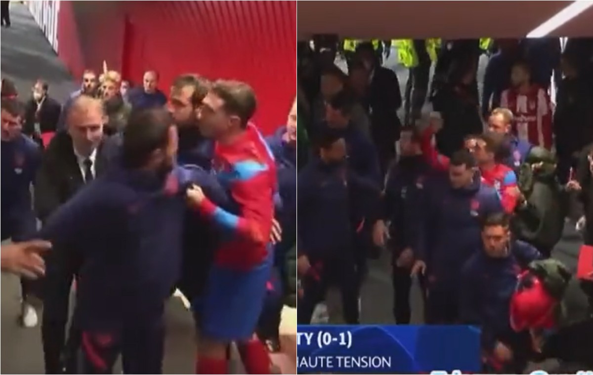  Video: Atletico Madrid-Man City brawl continues with crazy scenes in the tunnel after the game