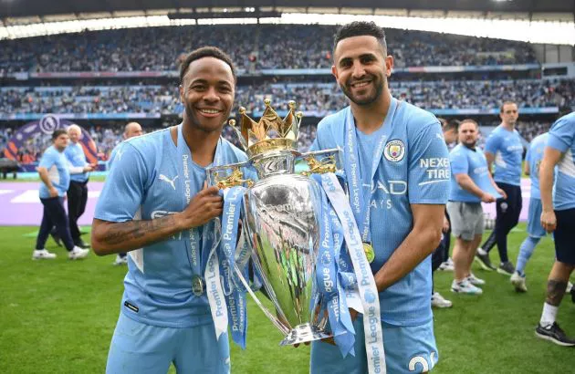 Man City Sterling Mahrez PL trophy
