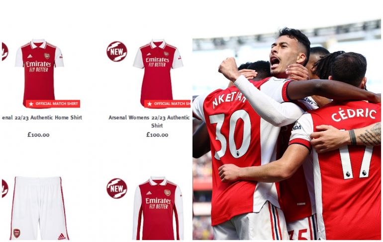 latest arsenal shirt