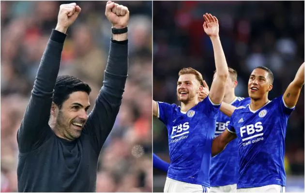 arteta celebrates tielemans celebrates