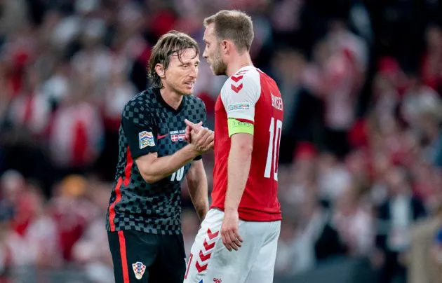 Modric Eriksen Croatia Denmark