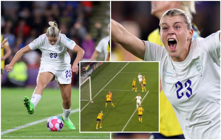 Alessia Russo England goal vs Sweden - video