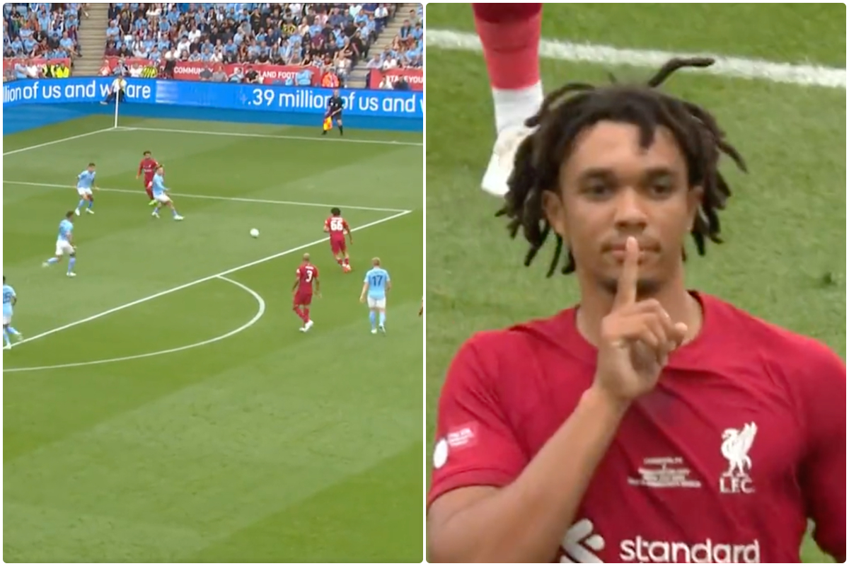 Video: Trent Alexander-Arnold sends message to critics with stunner for Liverpool vs Manchester 