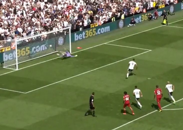 Video: Mitrovic converts penalty against Liverpool to give Fulham the lead after Van Dijk makes 